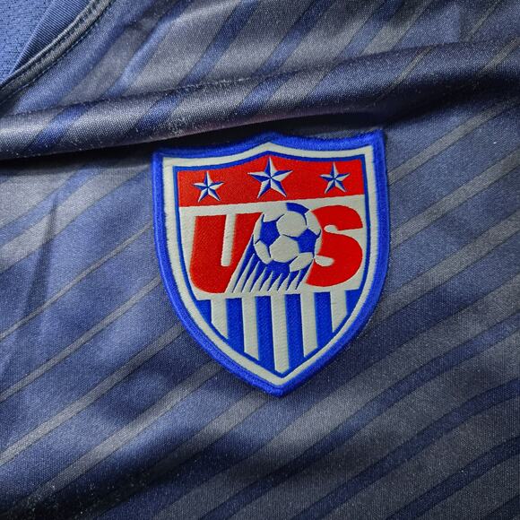 Nike Dri-Fit USA Training Short Sleeve Soccer Jersey in Blue Men's Size Large - Picture 3 of 4